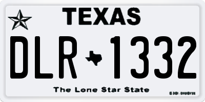 TX license plate DLR1332