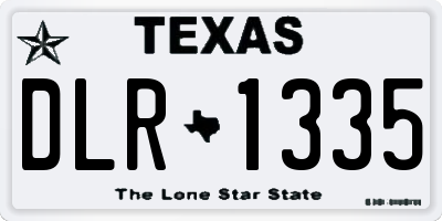 TX license plate DLR1335