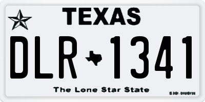 TX license plate DLR1341