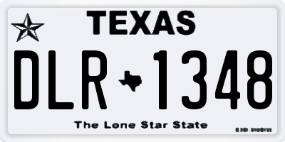 TX license plate DLR1348