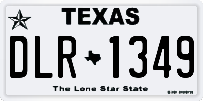 TX license plate DLR1349