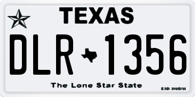 TX license plate DLR1356