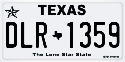 TX license plate DLR1359