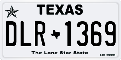 TX license plate DLR1369