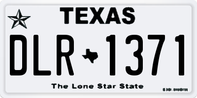 TX license plate DLR1371