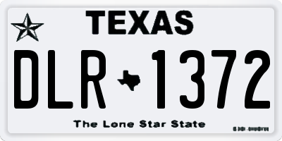 TX license plate DLR1372