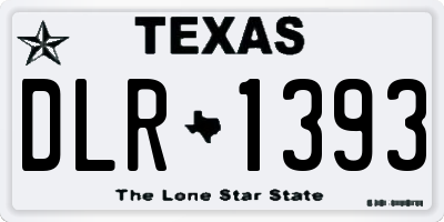 TX license plate DLR1393