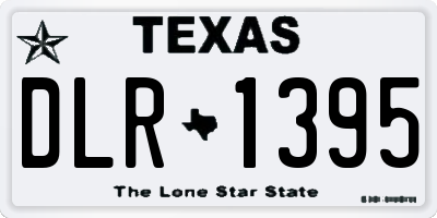 TX license plate DLR1395