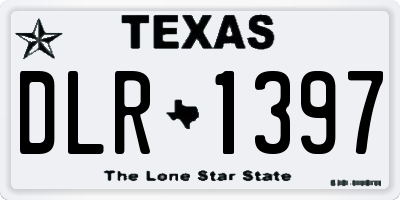 TX license plate DLR1397