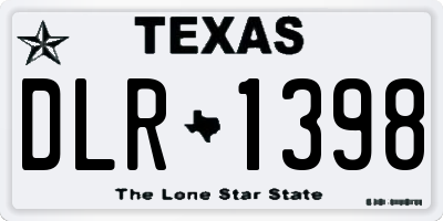 TX license plate DLR1398