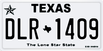 TX license plate DLR1409