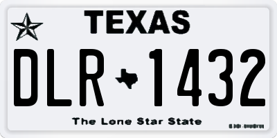 TX license plate DLR1432