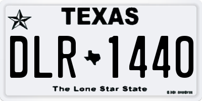 TX license plate DLR1440