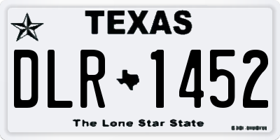 TX license plate DLR1452