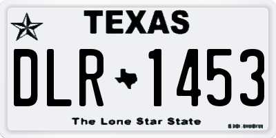 TX license plate DLR1453