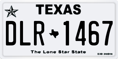 TX license plate DLR1467