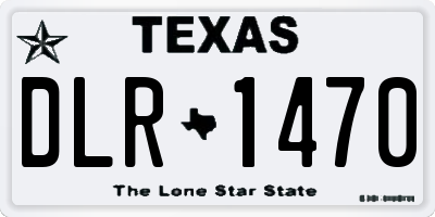 TX license plate DLR1470