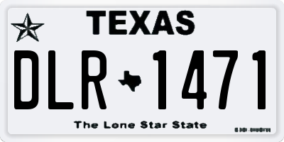 TX license plate DLR1471