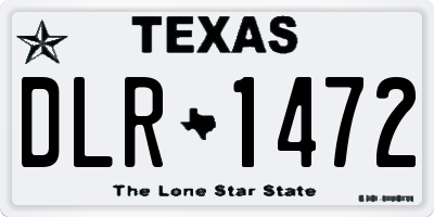 TX license plate DLR1472