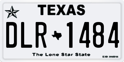 TX license plate DLR1484