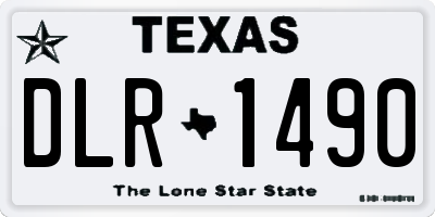 TX license plate DLR1490