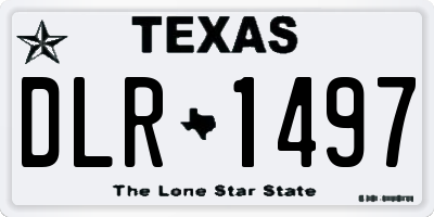 TX license plate DLR1497