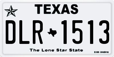 TX license plate DLR1513