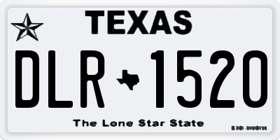 TX license plate DLR1520
