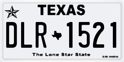 TX license plate DLR1521