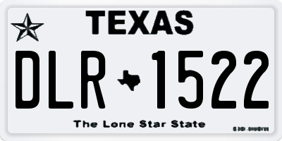 TX license plate DLR1522