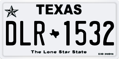 TX license plate DLR1532