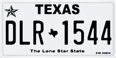 TX license plate DLR1544