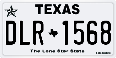 TX license plate DLR1568