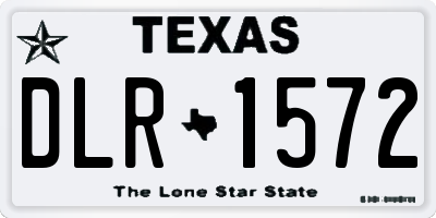 TX license plate DLR1572