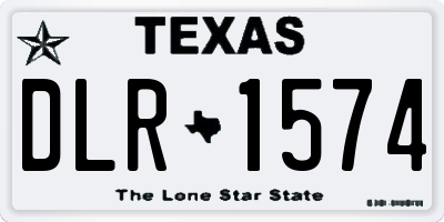 TX license plate DLR1574