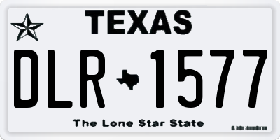 TX license plate DLR1577