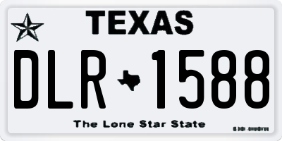 TX license plate DLR1588
