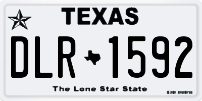 TX license plate DLR1592