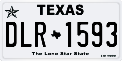 TX license plate DLR1593