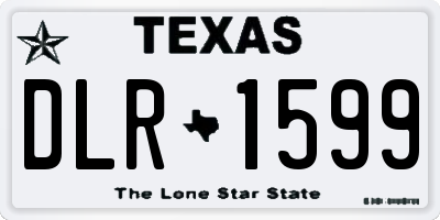 TX license plate DLR1599