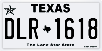 TX license plate DLR1618