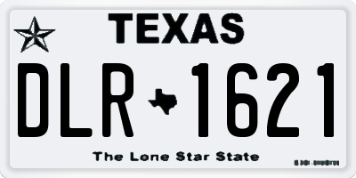 TX license plate DLR1621