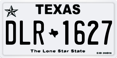 TX license plate DLR1627