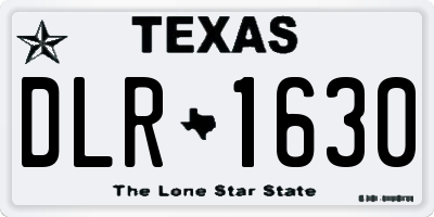 TX license plate DLR1630