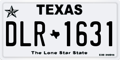 TX license plate DLR1631