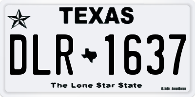 TX license plate DLR1637