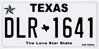 TX license plate DLR1641