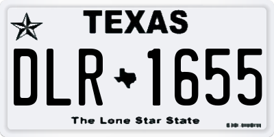 TX license plate DLR1655