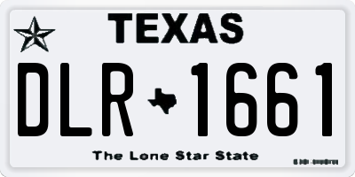 TX license plate DLR1661
