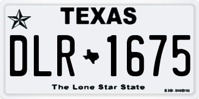 TX license plate DLR1675